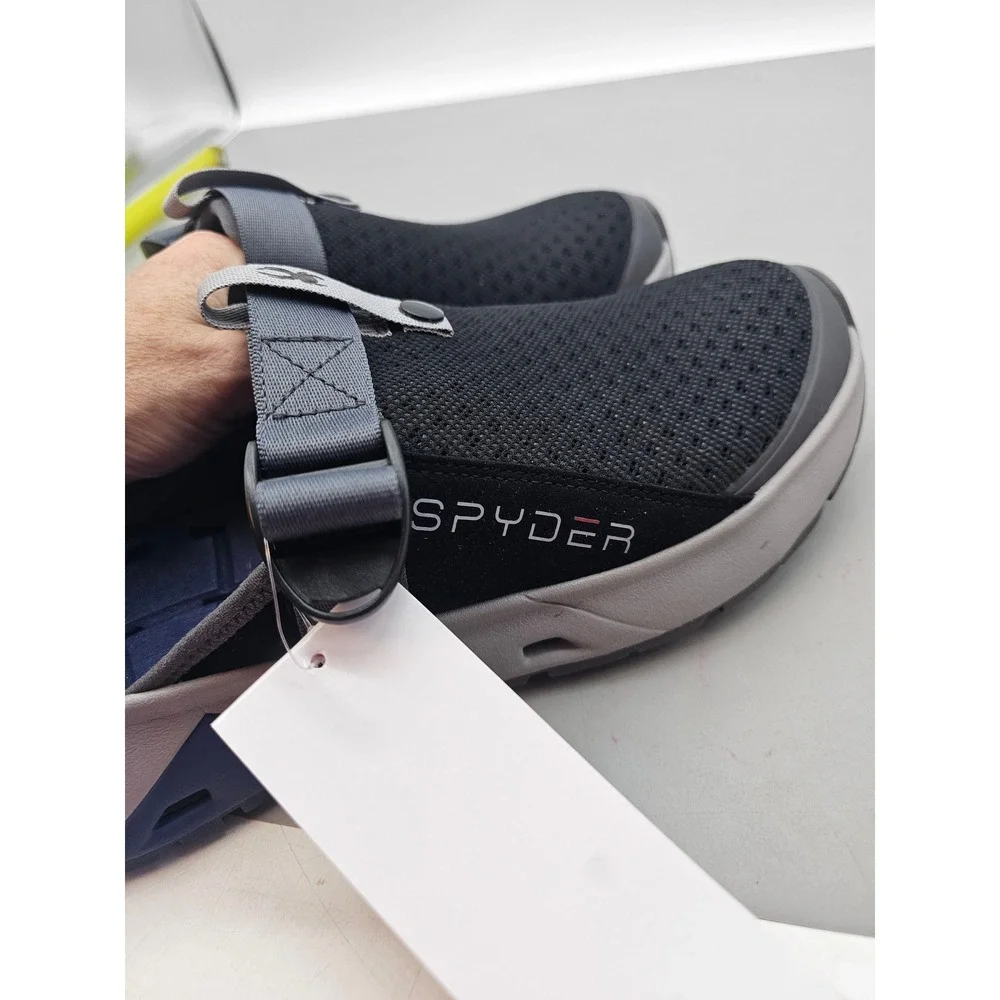 Spyder Mens Rebound Technology Mules Black Grey Athletic Slip On Shoes Size 10